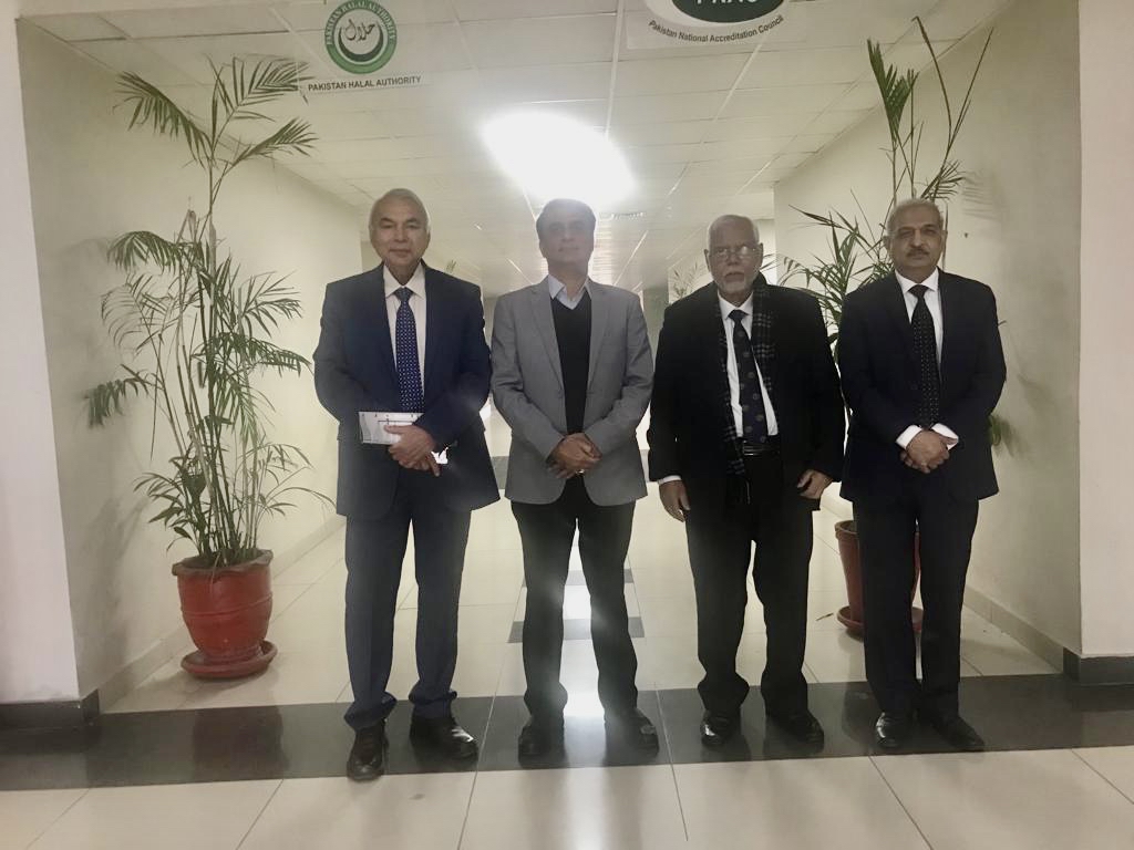 Visit of IFANCA Pakistan delegation office of DG Pakistan Halal Authority