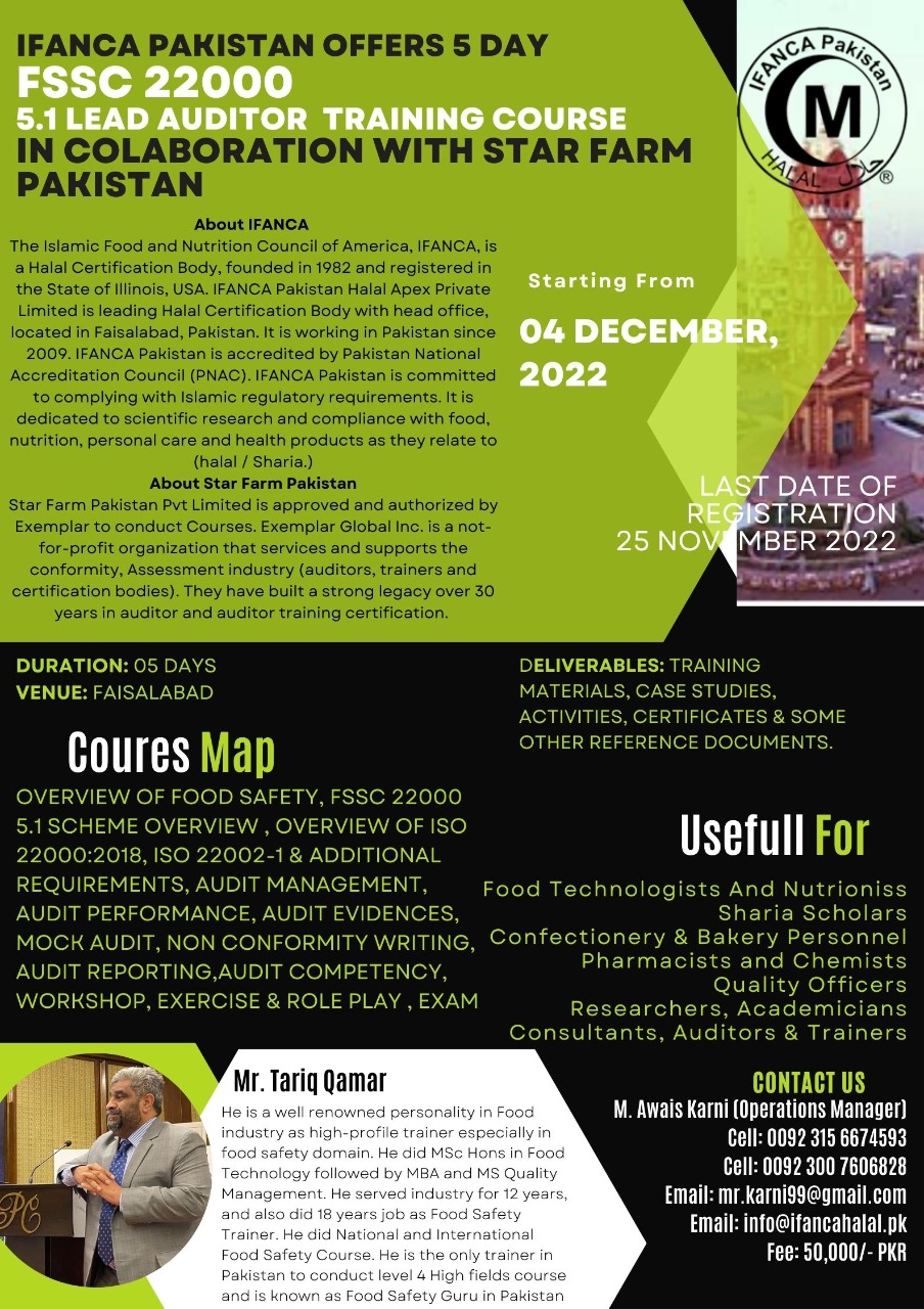 fssc 22000 lead auditor certification