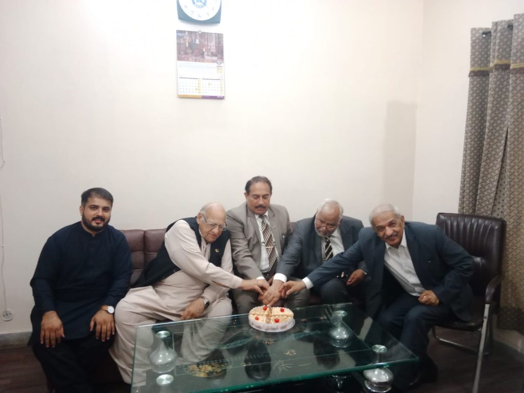 Birthday 🎉 Celebration of  Ch Talat Mehmood  Ex Senior vice President Faisalabad chamber of commerce and industry at IFANCAPAKISTAN